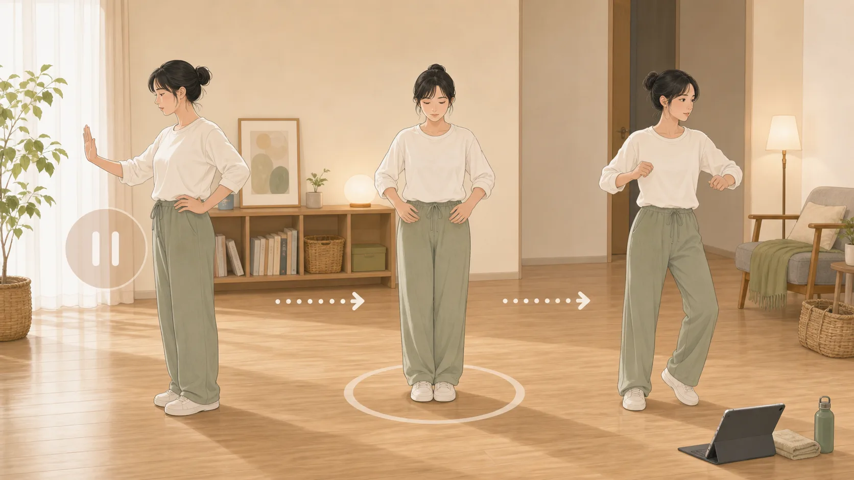 簡単さを止まったときに戻れる条件として確認する