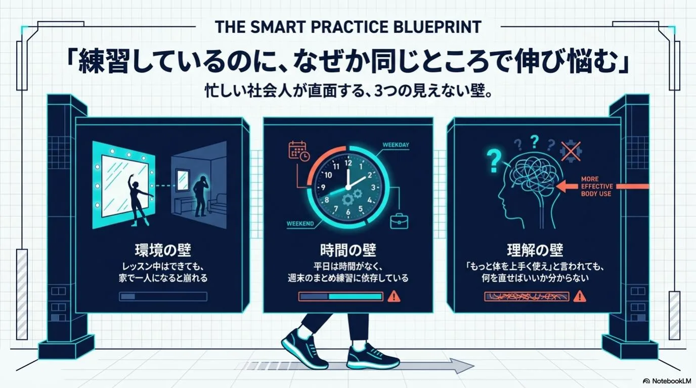練習しても伸び悩みやすい3つの壁