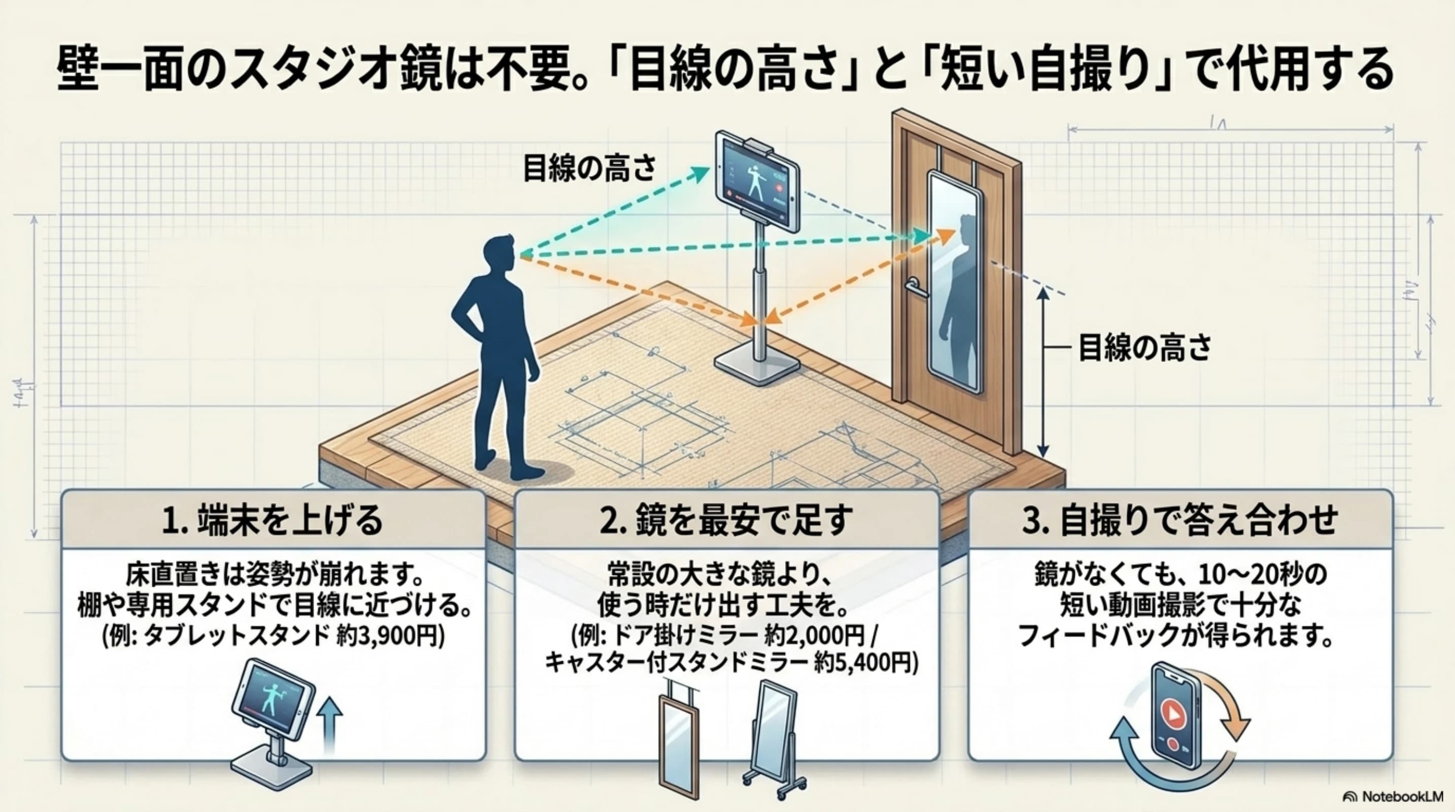 鏡がなくても目線の高さと自撮りで見え方を作る方法