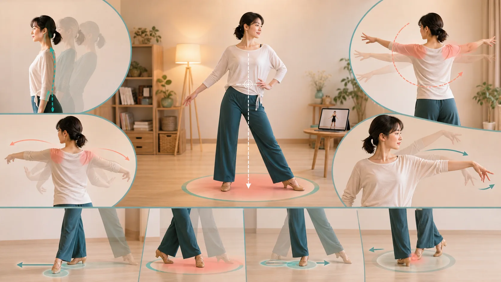 身体の使い方の用語を姿勢や重心に結びつける