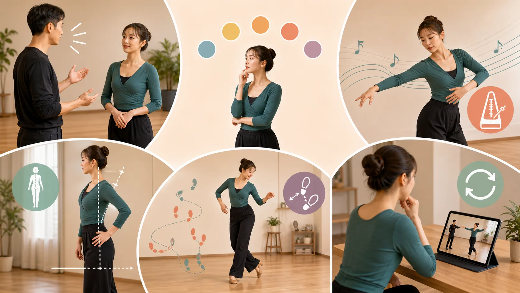 ダンス用語を5つの場面に分けて整理する