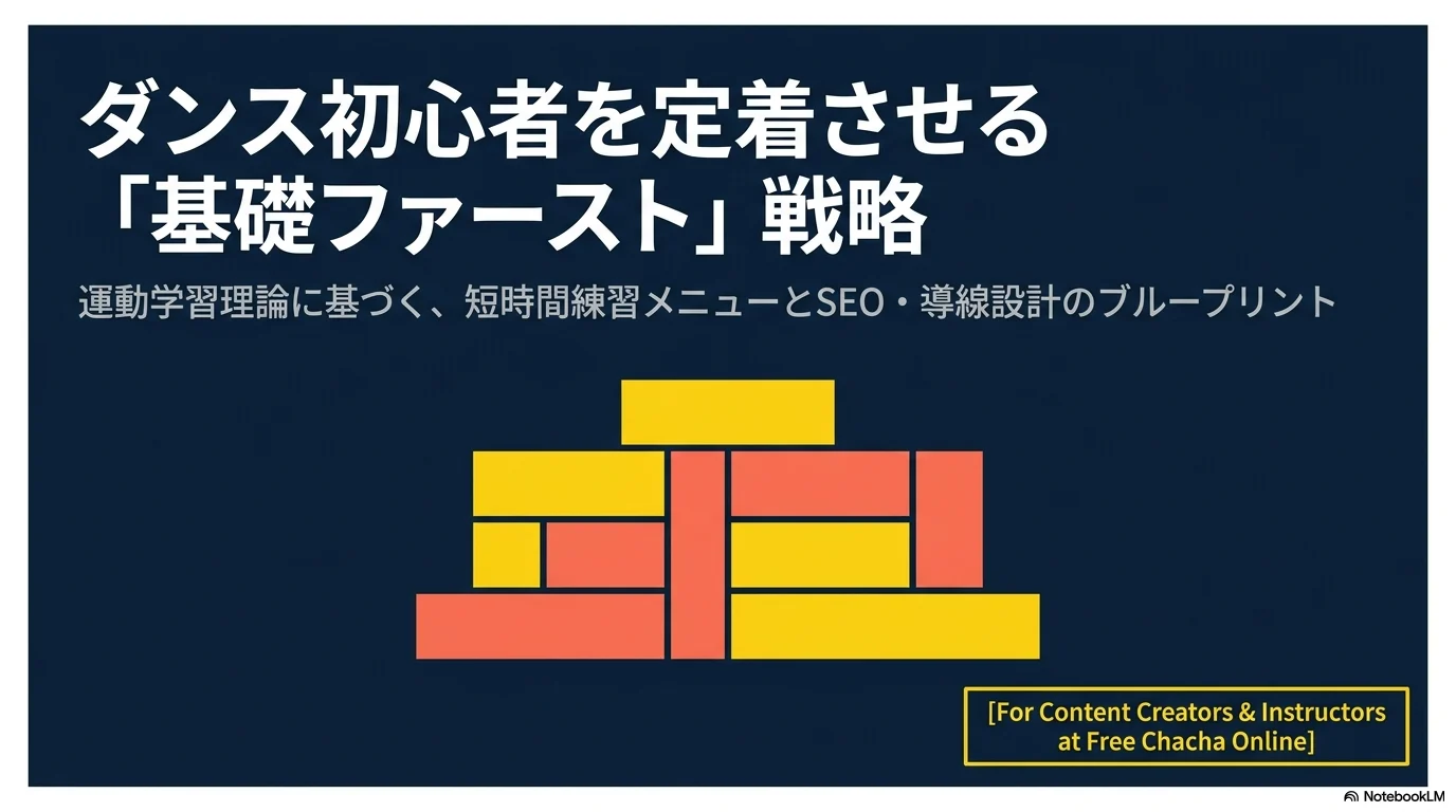 ダンス基礎を先に固める基礎ファーストの導入