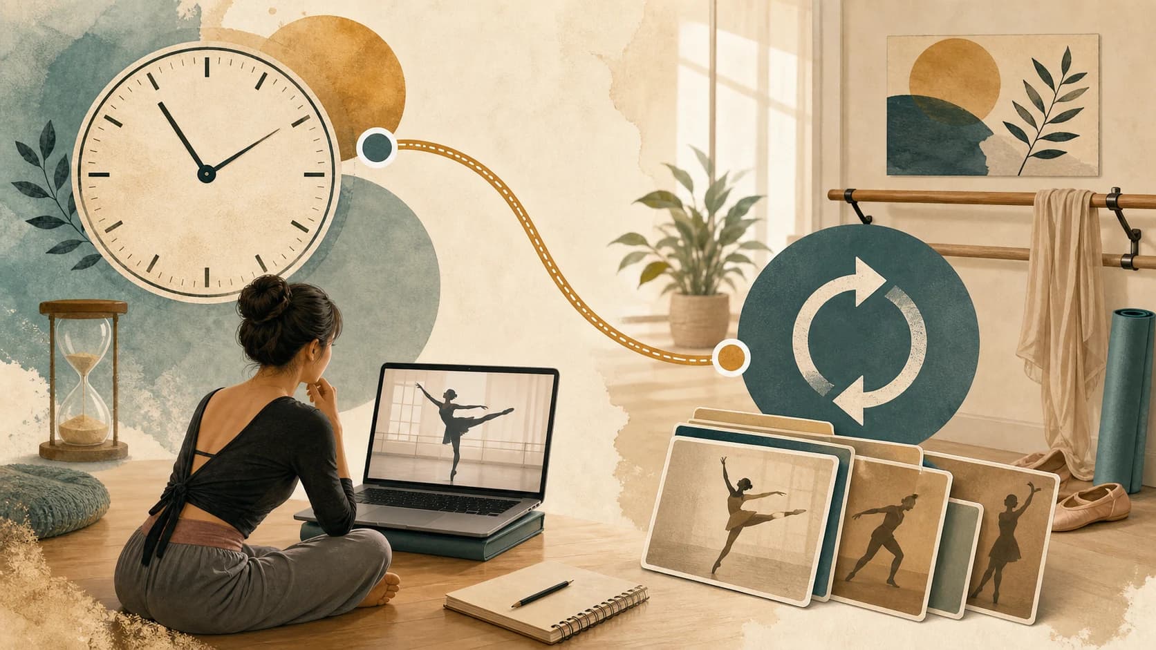 レッスン代に時間コストとアーカイブ復習を重ねて費用感を見直す図