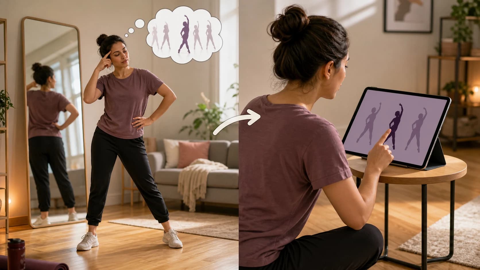 10分の日に思い出した後でライブレッスンのアーカイブを部分的に見直している様子のイメージ